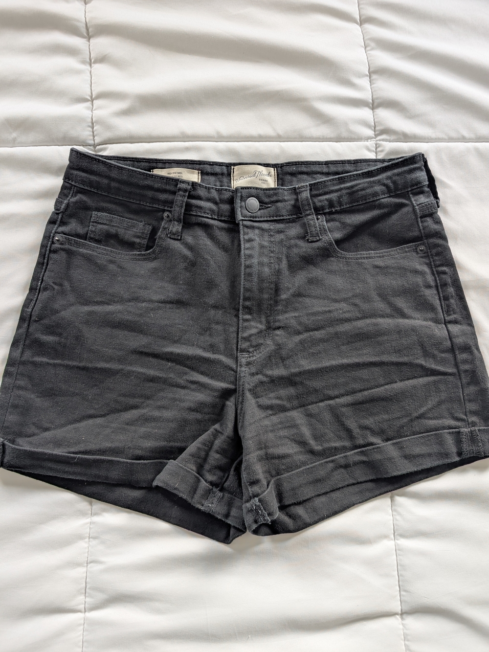 Black Women's High-Rise Shorts